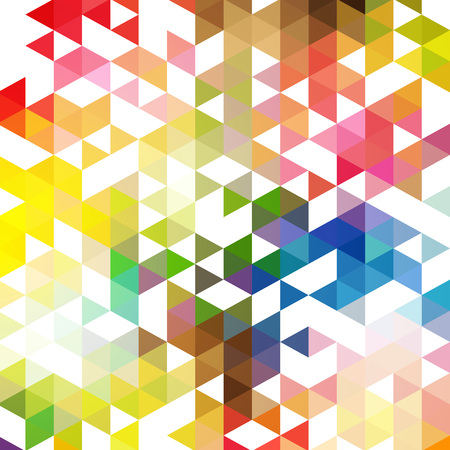 Abstract geometric background Colorful triangles festive backgroundのイラスト素材