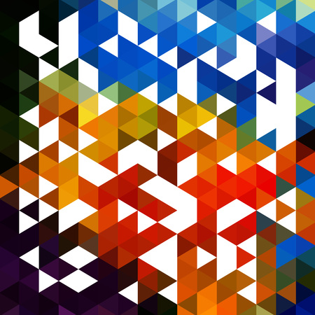 Abstract colorful background made of triangles Vectorのイラスト素材