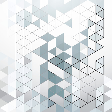 Abstract gray triangles background vector illustrationのイラスト素材