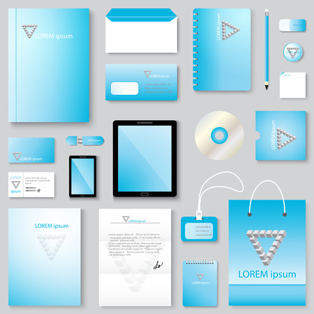 Vector abstract creative business template Set for business artworksのイラスト素材