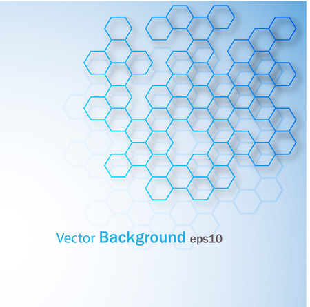 geometric Hexagon abstract vector background design brochure templateのイラスト素材