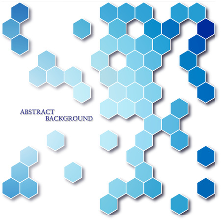 geometric Hexagon abstract vector background EPS 10のイラスト素材