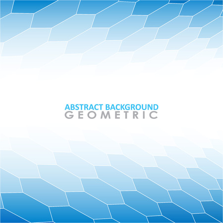 Abstract Lowpoly vector background. Blue hexagonのイラスト素材