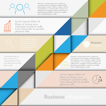 Business template infographicsのイラスト素材