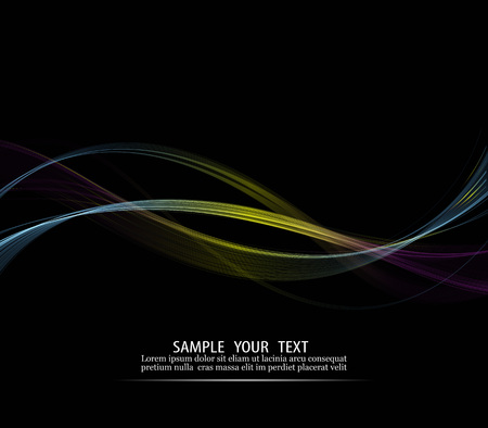 Abstract Wavy vector background,colorful waves and linesのイラスト素材
