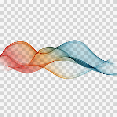 Abstract vector wave background, blue and green waved lines for design brochure, websiteのイラスト素材