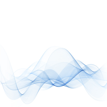 Smooth waves or lines .Abstract background.Blue wave.Water wave vector background.のイラスト素材