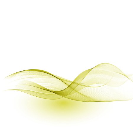 Abstract vector background, green waved lines for brochure, website, flyer design. illustrationのイラスト素材