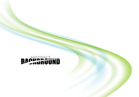 Curved blue and green lines in the waveformのイラスト素材