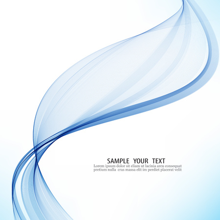 Blue abstract waves background Transparent waves on white backgroundのイラスト素材