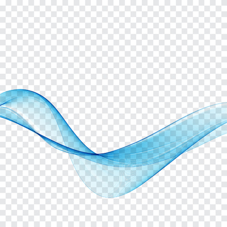 Smooth blue wave Abstract background Transparent lines in the waveformのイラスト素材