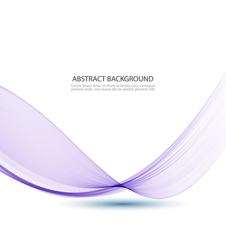 Abstract color wave design element. Blue wave smokeのイラスト素材