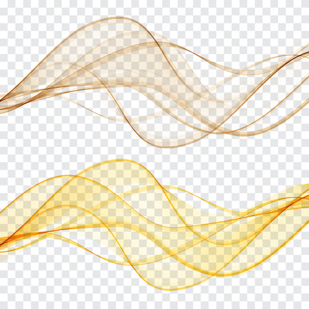 Abstract wave on transparent illustration.のイラスト素材