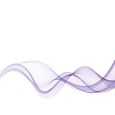 Abstract smooth color wave vector. Curve flow blue motion illustration.Vector lines.のイラスト素材