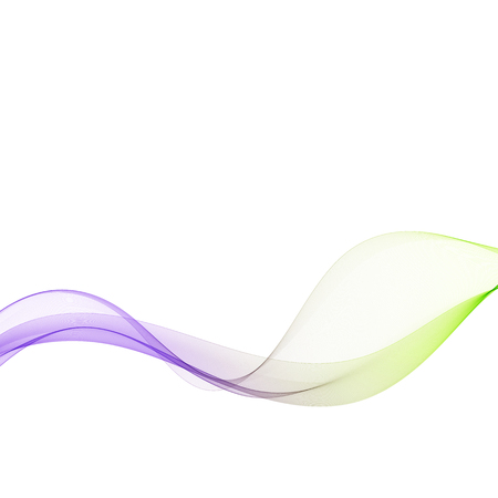 Abstract vector background, blue and green waved lines for brochure, website, flyer design. Transparent smooth wave.のイラスト素材