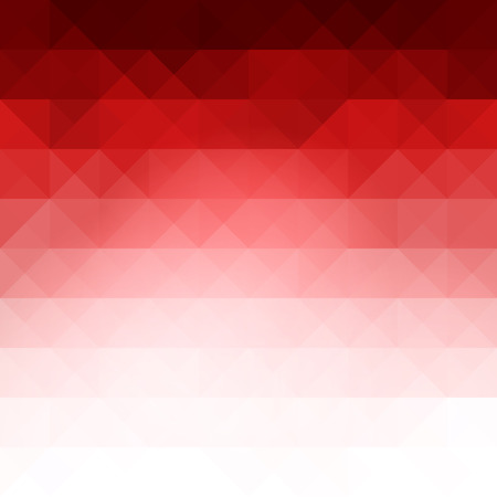 Red bright background with triangle shapes Vector