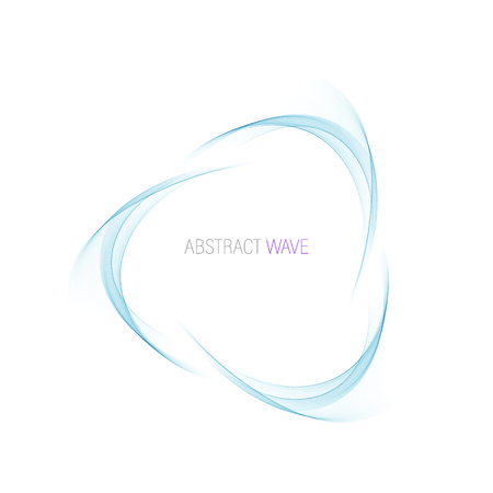 Abstract blue swirl circle .Vector illustration for you modern design. Round frame or banner .のイラスト素材