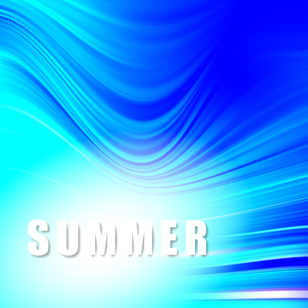 Modern blue flow poster. Wave Liquid shape color background. Art design for your design project.のイラスト素材