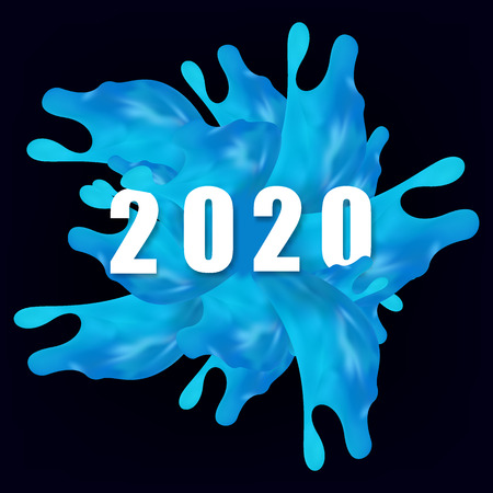 Vector illustration of Colorful splash for Holi backgroundのイラスト素材