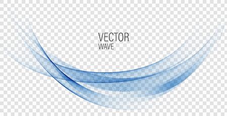 Smooth abstract border wave soft ,modern futuristic cool wave.Blue waveのイラスト素材