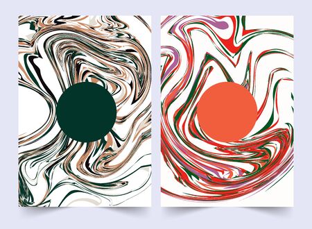 Minimal covers design. Colorful gradients. Future geometric patterns.のイラスト素材