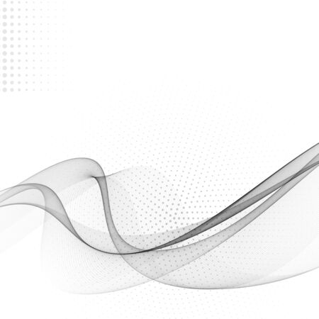 Abstract wave modern halftone background futuristic cool layout.のイラスト素材