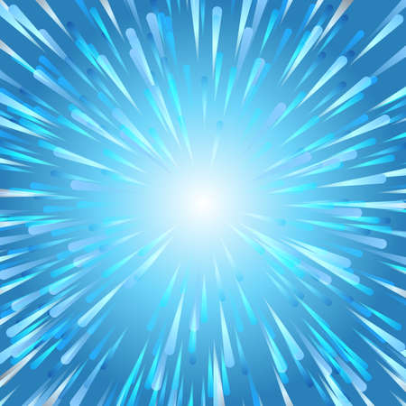 Abstract vector fireworks blue Christmas backgroundのイラスト素材