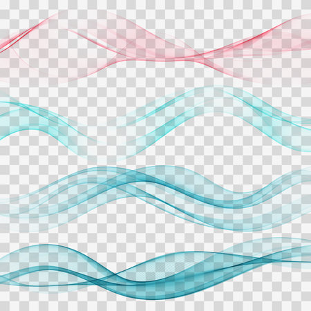 Waved design element Wave flow background Vectorのイラスト素材