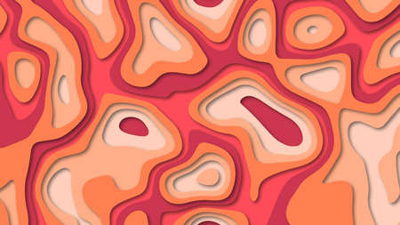 Abstract paper cut  realistic relief. Background template for banners, flyers, presentations.の写真素材