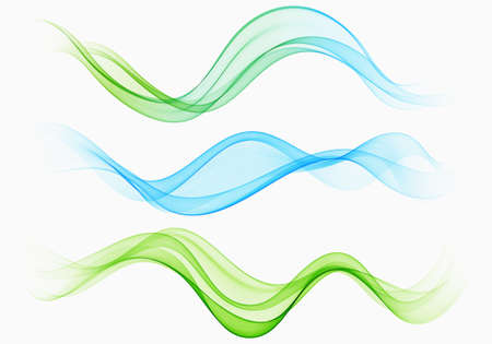 Bright green blue speed abstract lines flowのイラスト素材