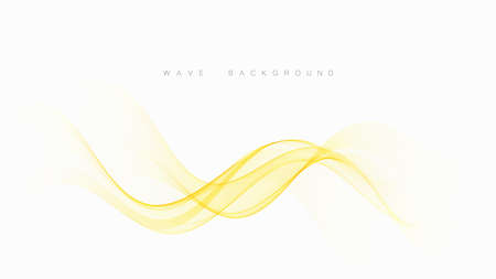 Transparent yellow flow abstract wavy shapes Template brochure, poster, banner, presentation.のイラスト素材