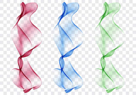 Bright colorful speed abstract lines flow minimalistic fresh swooshのイラスト素材