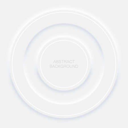 Abstract background illustration in white neomorphism style. Minimal wallpaper, backdrop.のイラスト素材