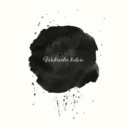 Watercolor texture circle element Brush stroke stain texture watercolorのイラスト素材