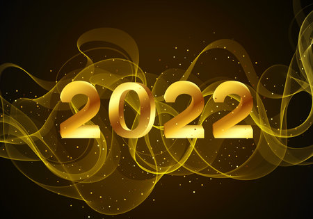 Glittering sequins for vouchers, invitations, promotional items and websites.Gold transparent wave...