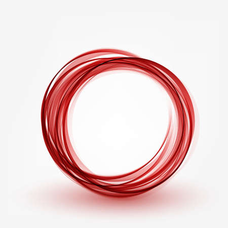 Abstract vector background color ring. Circle shape. Red circle lines. Transparent circle.Round frame.のイラスト素材
