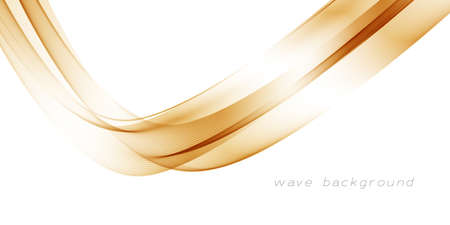 Abstract color wave design element, flow wave backgroundのイラスト素材