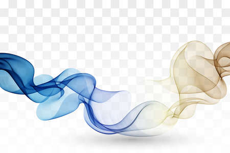 Abstract vector wave vector background, colorful wavy lines. smoky linesのイラスト素材