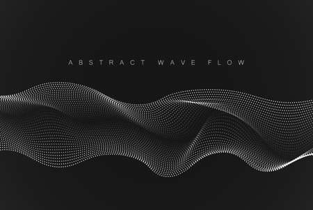 Technology vector illustration with gradient dots. Artificial intelligence. Abstract vector background.のイラスト素材