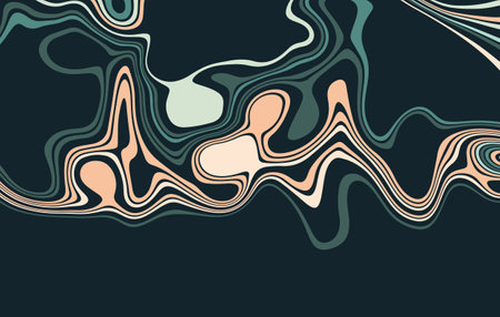 Abstract wavy background, fluid, stylized illusion.