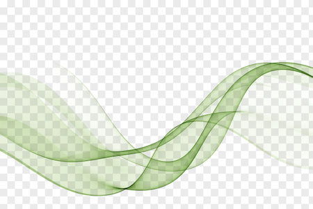 Abstract wave on transparent background. Design elementのイラスト素材