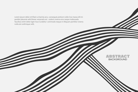 Optical art. Abstract wave background design black and white.のイラスト素材