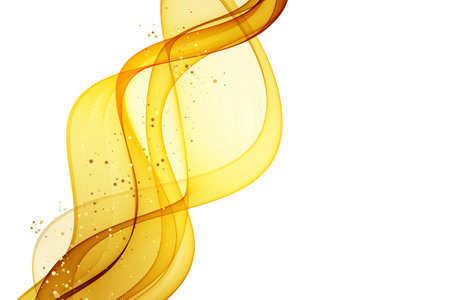 Abstract shiny color gold wave design elementのイラスト素材