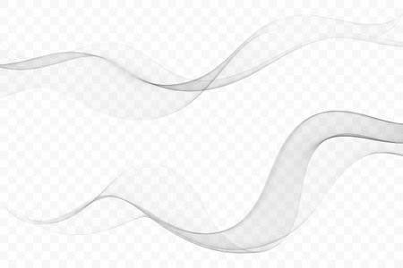 Smooth gradient lines of soft gray smoke.のイラスト素材