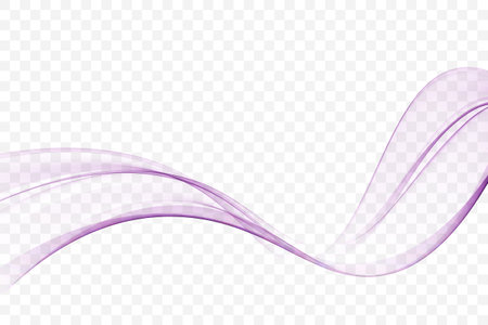 Blue abstract transparent wave, design elementのイラスト素材