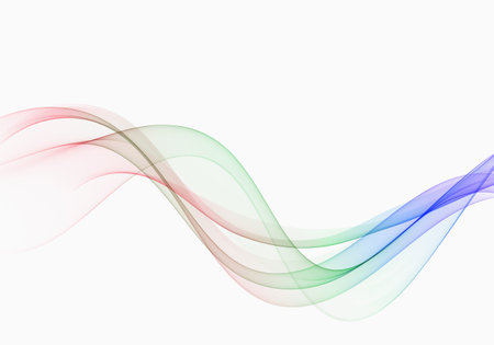 Curved lines . Abstract wavy wave flow.のイラスト素材