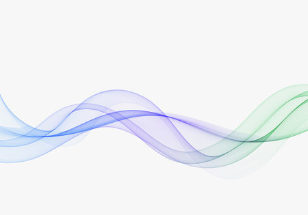 Abstract wave, flow of wavy lines, design element.のイラスト素材