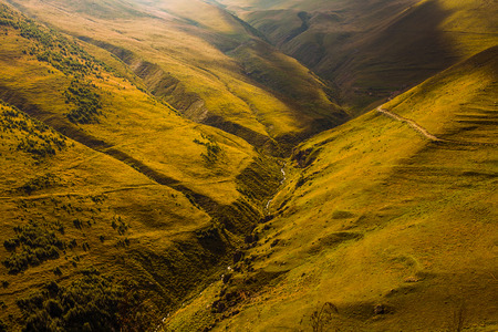 Caucasus green hills and mountains, Georgiaの写真素材