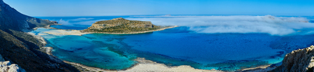 panoramic view on Balos beach, Crete, Greeceの写真素材