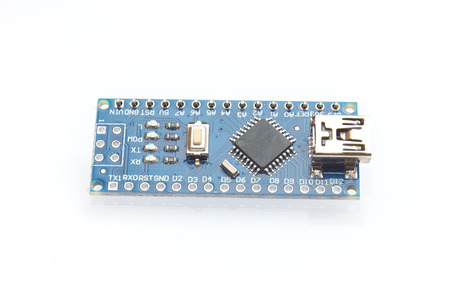 nano board on white background isolated on whiteの写真素材
